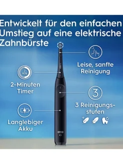 Oral-B Zahn & Mundpflege<2tlg. Set: Elektr. Zahnbürsten "iO Series 2" in Schwarz/Rosa