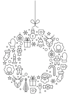 Securit Weitere Haushaltshelfer<3tlg. Set: Fensterschablonen "Christmas" und Kreidemarker - (B)42 x (H)59,4 cm