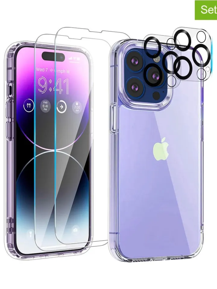 SWEET ACCESS Smartphones & Zubehör<5tlg. Set: Full-Body-Case für iPhone 12 Pro in Transparent