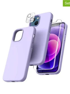 SWEET ACCESS Smartphones & Zubehör<3tlg. Set: Full-Body-Case für iPhone 15 Pro in Lila