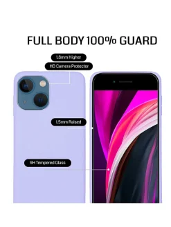 SWEET ACCESS Smartphones & Zubehör<3tlg. Set: Full-Body-Case für iPhone 15 Pro in Lila