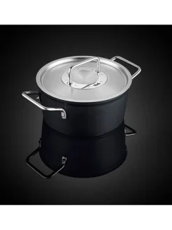 Fissler Kochgeschirr<2tlg. Set: Kochtopf "Adamant®" in Schwarz - Ø 18 cm