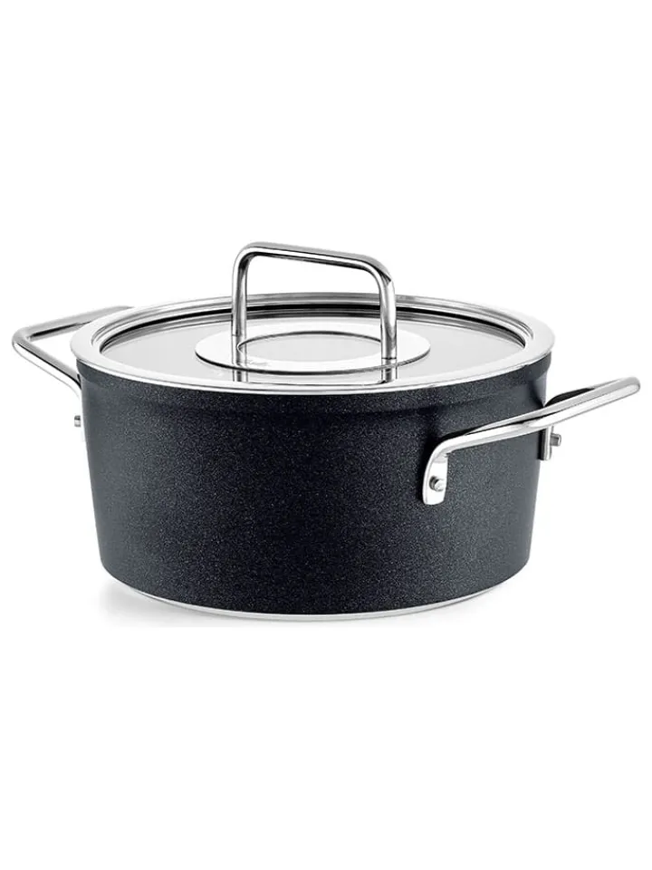 Fissler Kochgeschirr<2tlg. Set: Kochtopf "Adamant®" in Schwarz - Ø 18 cm