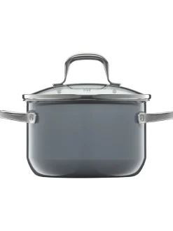 WMF Kochgeschirr<2tlg. Set: Kochtopf "Fusiontec" in Grau - Ø 16 cm