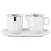 WMF Gedeckter Tisch<3tlg. Set: Milchkännchen & Zuckerdose in Weiß