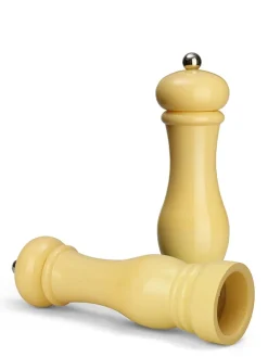 Echtwerk Koch- & Backutensilien|Gedeckter Tisch<2tlg. Set: Salz- & Pfeffermühle in Creme - (H)21 x Ø 6 cm