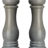 Echtwerk Koch- & Backutensilien|Gedeckter Tisch<2tlg. Set: Salz- & Pfeffermühle in Grau - (H)21 x Ø 6 cm