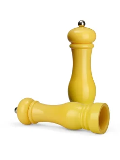 Echtwerk Koch- & Backutensilien|Gedeckter Tisch<2tlg. Set: Salz- & Pfeffermühle in Gelb - (H)21 x Ø 6 cm