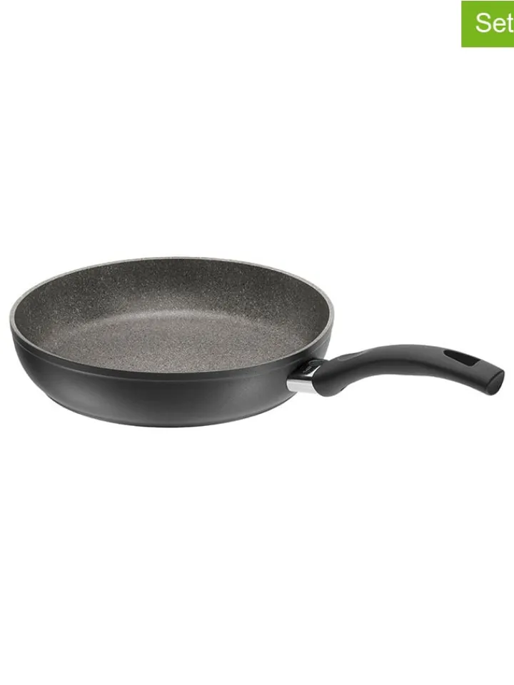 Ballarini Kochgeschirr<2tlg. Set: Schmorpfanne "Bari" in Schwarz - Ø 28 cm