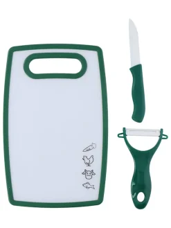 Alpina Koch- & Backutensilien<3tlg. Set Schneidebrett mit Zubehör (Überraschungsprodukt)