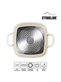 Stoneline Kochgeschirr<2tlg. Set: Servierpfanne - (L)20 x (B)20 cm