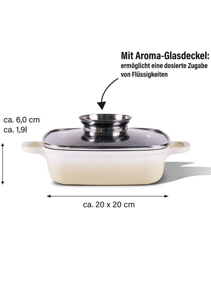 Stoneline Kochgeschirr<2tlg. Set: Servierpfanne - (L)20 x (B)20 cm