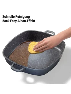 Stoneline Kochgeschirr<2tlg. Set: Servierpfanne in Grau - (L)32 x (B)32 cm