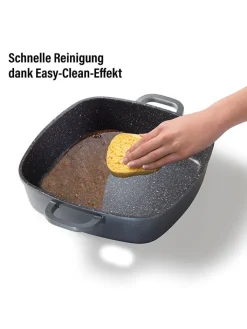 Stoneline Kochgeschirr<2tlg. Set: Servierpfanne in Grau - (L)24 x (B)24 cm