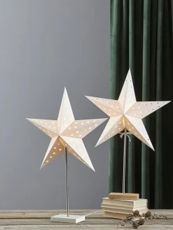 STAR Trading Stehleuchten<3tlg. Set: Standleuchte "Combi" in Creme - (B)43 x (H)65 x (T)17 cm