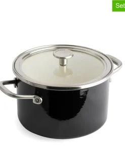 KitchenAid Kochgeschirr<2tlg. Set: Topf "Core Enamel" in Schwarz - Ø 20 cm