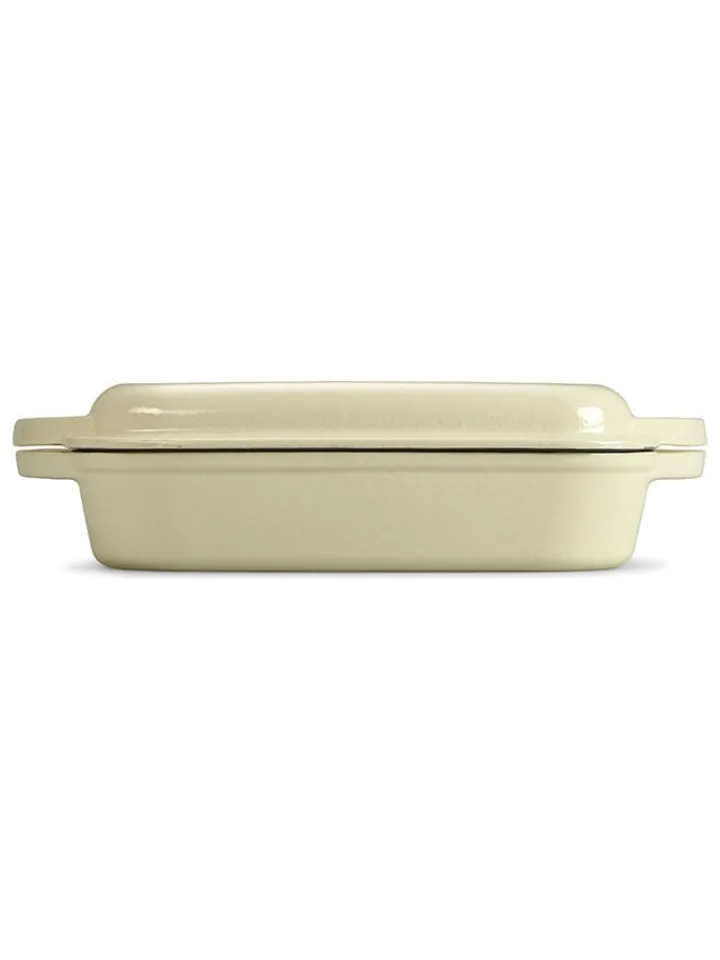 Echtwerk Kochgeschirr<2tlg. Set: Universalbräter in Creme - (L)31 x (B)25,5 cm