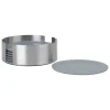 Blomus Aufbewahren & Servieren<7tlg. Set: Untersetzer "Lareto" in Silber/ Grau - Ø 11 cm