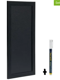 Securit Wanddekoration<2tlg. Set: Wandtafel und Kreidestift - (B)40 x (H)20 x (T)1 cm