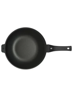WMF Kochgeschirr<2tlg. Set: Wok-Pfanne in Schwarz - Ø 30 cm