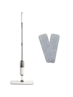 Vitapur Putz- & Waschutensilien<3tlg. Sprühwischer- Set in Weiß/ Grau