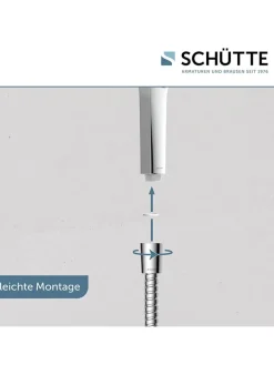 Schütte Badarmaturen<3tlg. Stangenbrause-Set ''Cordoba'' in Chrom