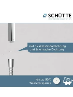 Schütte Badarmaturen<3tlg. Stangenbrause-Set ''Cordoba'' in Chrom