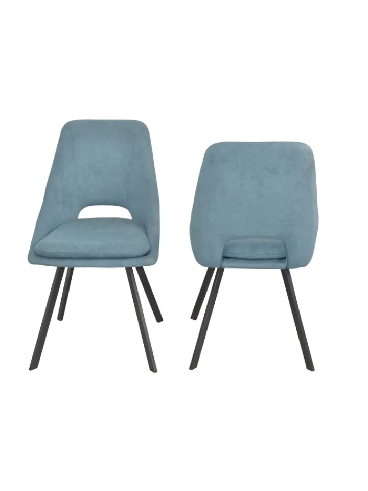 möbel-direkt Möbel-Sets<5tlg. Tischgruppe Esstisch mit Polsterstühlen in blau