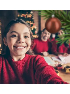 relaxdays Weihnachtsschmuck<100-tlg. Weihnachtskugeln Set in Braun