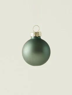 BELLA MAISON Weihnachtsschmuck<9tlg. Weihnachtskugel-Set in Dunkelgrün/ Weiß