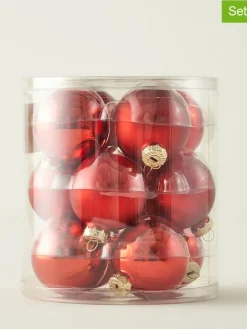 BELLA MAISON Weihnachtsschmuck<12tlg. Weihnachtskugel-Set in Rot