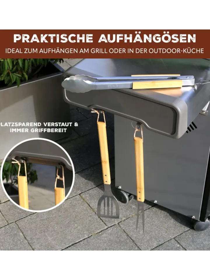 bremermann Grillen<3tlg-Set Grillbesteck