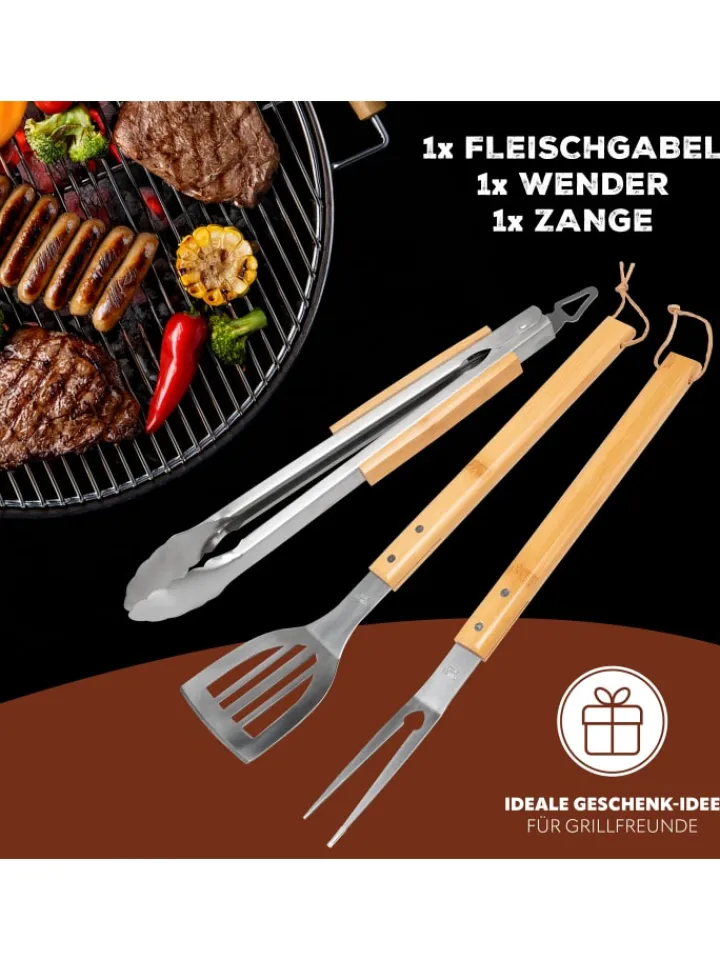 bremermann Grillen<3tlg-Set Grillbesteck