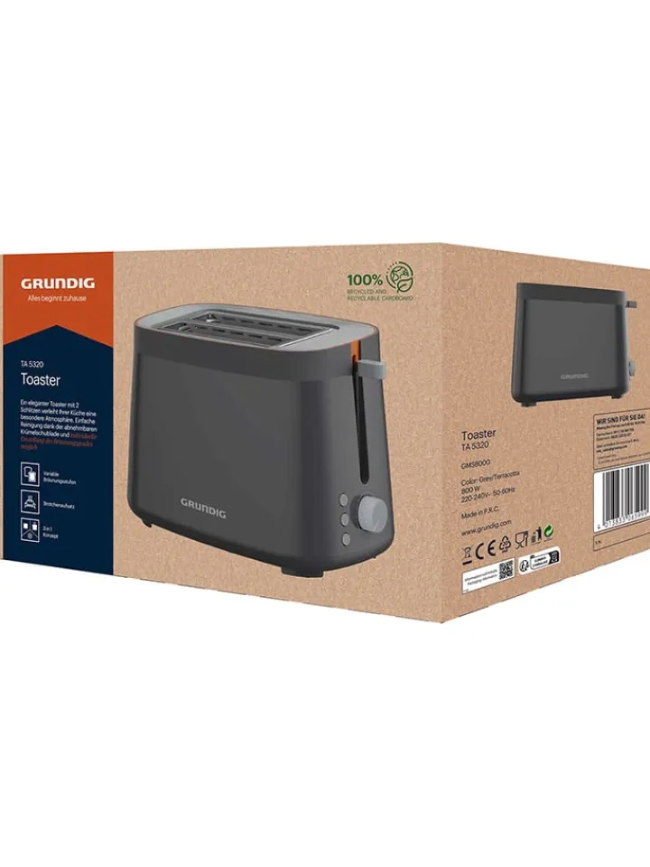GRUNDIG Küchenelektronik<Toaster "TA 5320" in Anthrazit