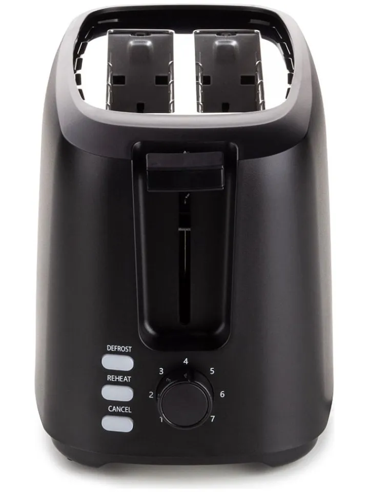 ROSMARINO Küchenelektronik<Toaster ''Vitalia'' in Schwarz - (B)23 x (H)17,5 x (T)14 cm