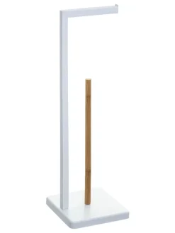 WellHome Badaccessoires<Toilettenpapierhalter in Weiß - (B)20 x (H)64,5 x (T)20 cm