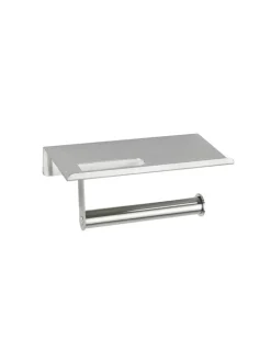Maximex Badaccessoires<Toilettenpapierhalter in Silber - (B)18 x (H)7,5 x (T)9,5 cm