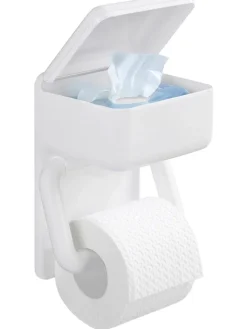 Maximex Badaccessoires<Toilettenpapierhalter in Weiß - (B)16 x (H)20 x (T)11 cm