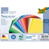folia PAPER Kreativbedarf & Do-It-Yourself<Tonpapier in Bunt - 100 Blatt - DIN A5