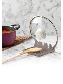 Violeta Home Koch- & Backutensilien<Topfdeckel-Halter in Grau - (B)17 x (H)5 x (T)13 cm