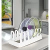 Violeta Home Koch- & Backutensilien<Topfdeckel-Halter in Weiß - (B)35,5 x (H)12 x (T)17,5 cm