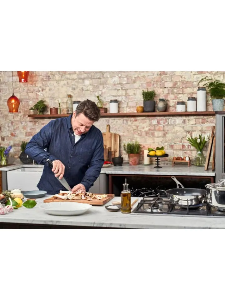 Tefal Kochgeschirr<Topf-Set Jamie Oliver Cooks Classic E307S734 in silber