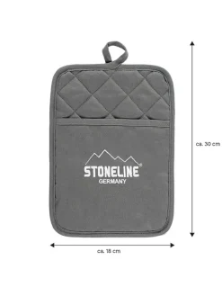 Stoneline Tisch- & Küchentextilien<Toplappen in Grau - (L)28 x (B)18 cm