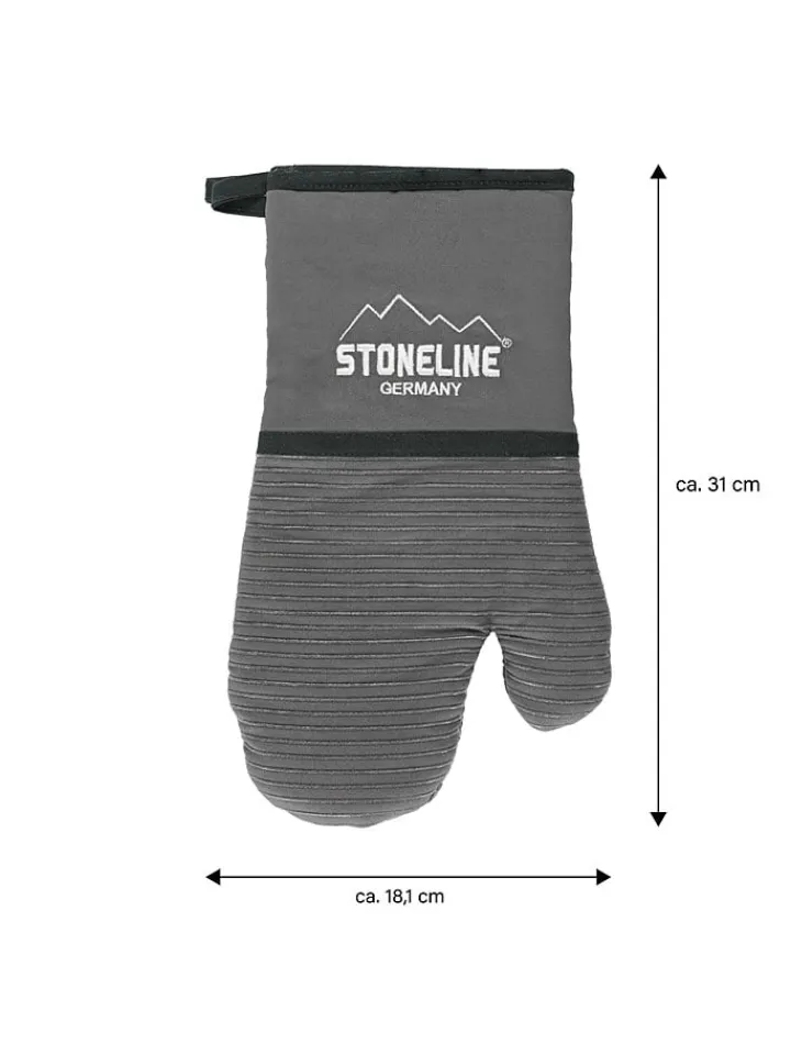 Stoneline Tisch- & Küchentextilien<Toplappen in Grau - (L)31 x (B)18,1 cm