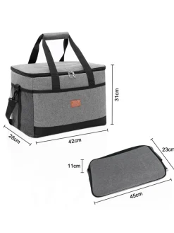 Intirilife Einkaufstaschen & -Trolleys<Tragbare Kühltasche in LILA mit 33 Liter