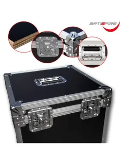 SATISFIRE Tv & Audio<Transportkoffer für 40cm Discokugel in schwarz