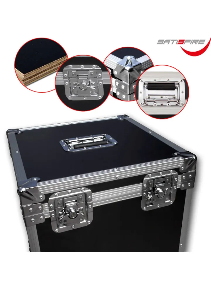 SATISFIRE Tv & Audio<Transportkoffer für 40cm Discokugel in schwarz