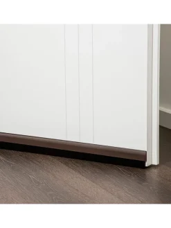 Everysentials Tür- & Zugluftstopper<Türbodendichtung in Schwarz/ Braun - (L)0,00 cm
