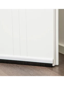 Profiline Tür- & Zugluftstopper<Türbodendichtung in Schwarz/ Weiß - (L)0,00 cm