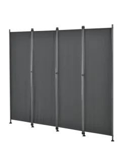 pro.tec Paravents<Trennwand Modica in Grau (L)215cm (H)170cm